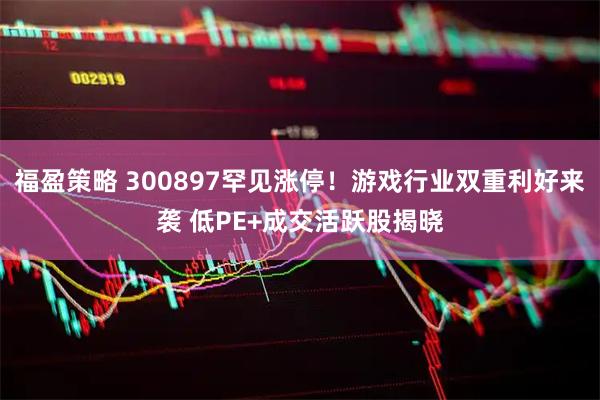 福盈策略 300897罕见涨停！游戏行业双重利好来袭 低PE+成交活跃股揭晓
