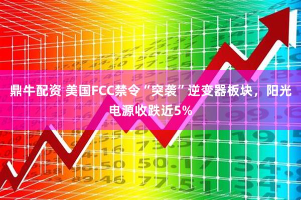 鼎牛配资 美国FCC禁令“突袭”逆变器板块，阳光电源收跌近5%